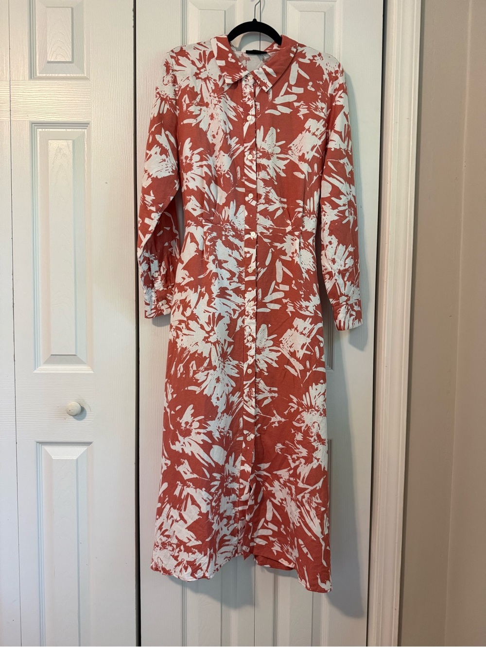 Alfani Button Down Long Sleeve Shirt Dress